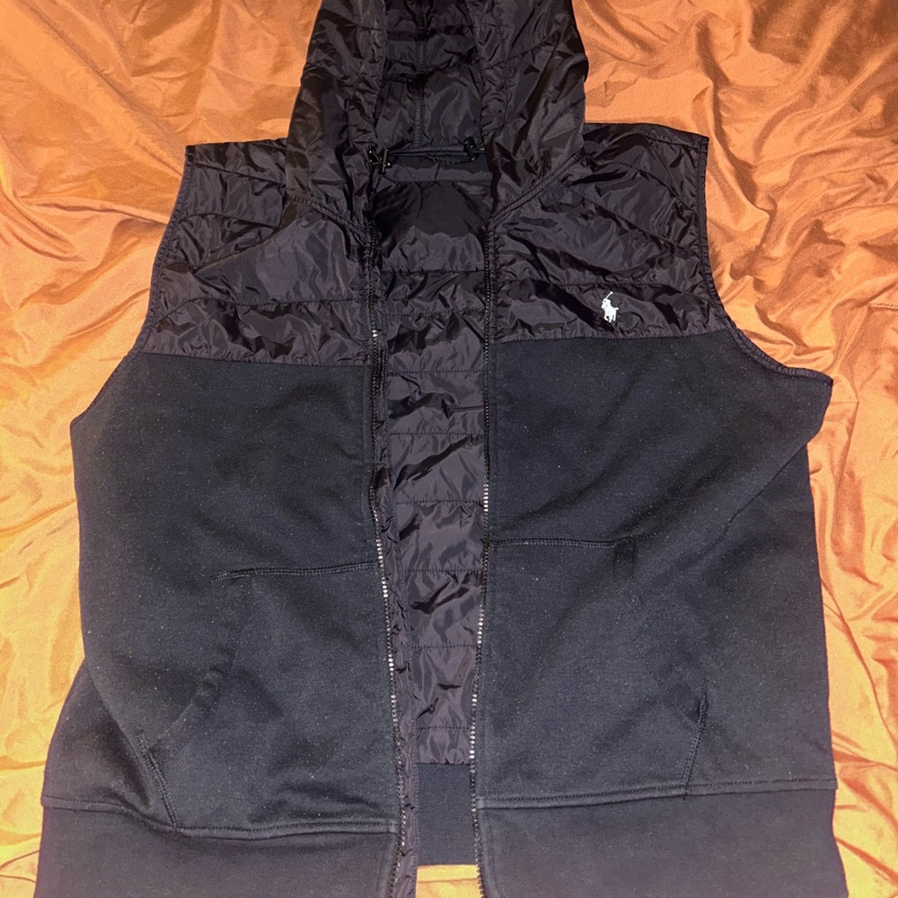 Polo by Ralph Lauren Black hooded Vest